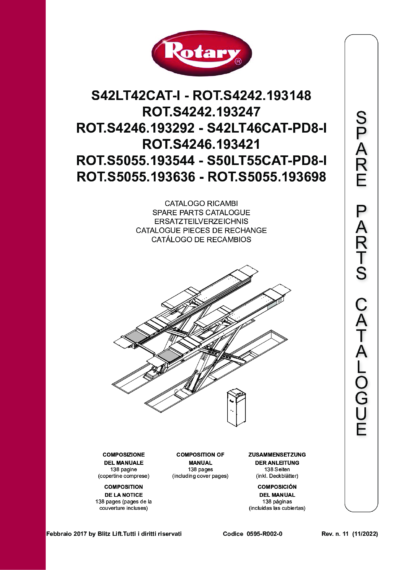 Scissor Lifts S42LT42CAT I S50LTAK55CAT I S42LTAK42CAT I S42LT46CAT I S42LT46CAT PD8 I S42LTAK46CAT I S50LT55CAT I S50LT55CAT PD8 I S50LTAK55CAT I S50LTAK55CAT PD8 I SP 0595 R002 0 REV11 2022 