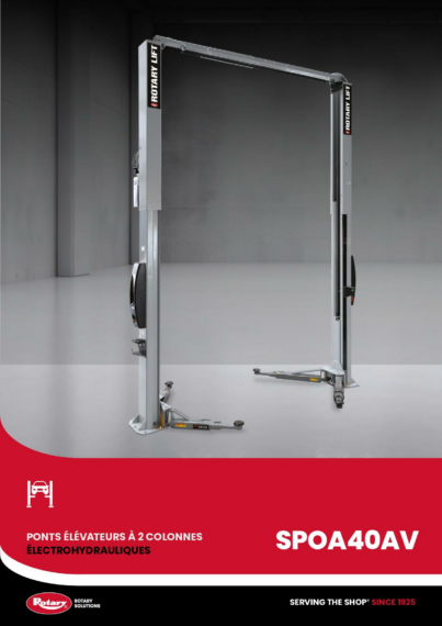 2 Post Lift SPOA40AV BR FR