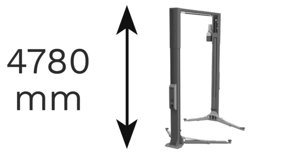 Ausführung in der Höhe H=4780 mm