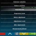 Wheel Aligners 3D D32HP BMW DI menu sequence